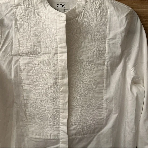 COS Embroidered Tuxedo Shirt